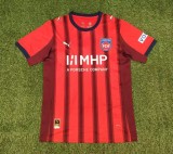 Mens Heidenheim home red  soccer jersey  2025-26