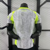 Mens Manchester City grey Player version Third away  soccer Jersey 2025/26