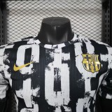 Mens Barcelona Black and white Special Edition  Player  soccer jersey 2025-26