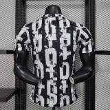 Mens Barcelona Black and white Special Edition  Player  soccer jersey 2025-26