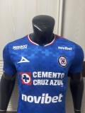 Mens Cruz Azul  Player  home blue soccer Jersey 2025-26