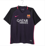 Mens Retro Barcelona  away  Purple soccer Jersey 2016-17