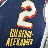 25-26 ALL-STAR GILGEOUS-ALEXANDER #2 Royal blue Top Quality Hot Pressing NBA Jersey