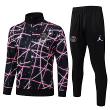 2025-26 Mens PSG Black Starry Sky Inkjet Jacket Tracksuit suit   A2556#