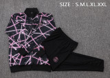 2025-26 Mens PSG Black Starry Sky Inkjet Jacket Tracksuit suit   A2556#