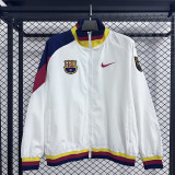 Mens Barcelona white Jacket Windbreaker 2025-26