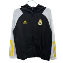 Mens Real Madrid black windbreaker 2025-26