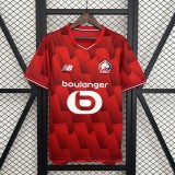 2025-26 Mens Lille Home  red Soccer Jersey
