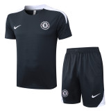 2025/26 Mens Chelsea dark grey short training suit     D2598#