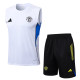 2025-26 Mens Manchester United white Vest Short traning suit    D25101#