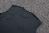 2025-26 Mens Real Madrid dark grey vest Training Short Suit       D2597#