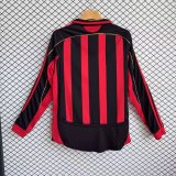 Mens AC Home Retro red Long sleeve Jersey 2006-07