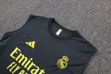 2025-26 Mens Real Madrid dark grey vest Training Short Suit       D2597#