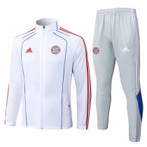 2025-26 Mens Bayern Munich jacket white Retro version Training suit    A2551#