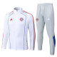 2025-26 Mens Bayern Munich jacket white Retro version Training suit    A2551#