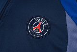 2025-26 Mens PSG Paris blue half pull Tracksuit suit