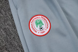 2025-26 Mens Nigeria  grey half-pull Training suit