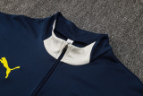 2025-26 Mens Portugal  Half Pull royal blue Training Suit