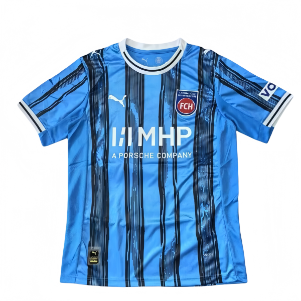 Mens Heidenheim  away blue soccer jersey  2025-26