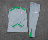 2025-26 Mens Nigeria  grey half-pull Training suit