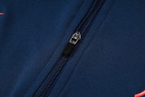 2025-26 Mens Barcelona royal blue Half Pull Tracksuit suit