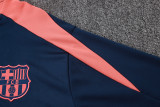2025-26 Mens Barcelona royal blue Half Pull Tracksuit suit