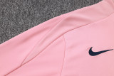 2025-26 Mens Barcelona pink Half Pull Tracksuit suit