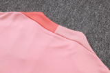 2025-26 Mens Barcelona pink Half Pull Tracksuit suit