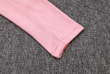 2025-26 Mens Barcelona pink Half Pull Tracksuit suit