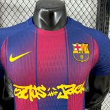 2025-26  Mens Barcelona home Player version soccer jersey