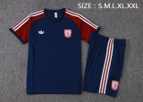 2025-26 Mens Arsenal royal blue Retro version Training Short Suit