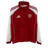 2025-26 Mens Arsenal red  high-quality  windbreaker