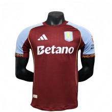 2025-26  Mens Aston Villa home  Player red soccer Jersey