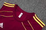 2025-26 Mens Arsenal maroon Retro version vest Training Short Suit