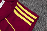 2025-26 Mens Arsenal maroon Retro version vest Training Short Suit