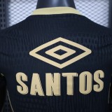 2025-26 Mens Santos Special Edition Player Edition black Soccer Jersey