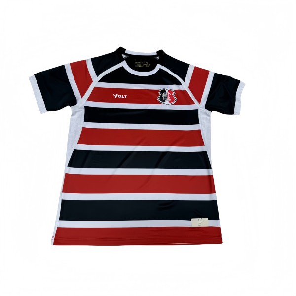 2025-26 Mens  Santa Cruz home Red White Black soccer jersey