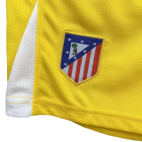 2025-26 Kids Atletico Madrid  Goalkeeper yellow soccer jersey