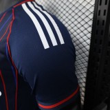 2025-26 Mens Lyon away blue Player version Soccer Jersey