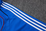 2025-26 Mens Manchester United Retro Colorful Blue Jacket  Training Suit