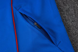 2025-26 Mens Manchester United Retro Colorful Blue Jacket  Training Suit