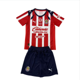 2025-26 Kids Chivas home red soccer jersey