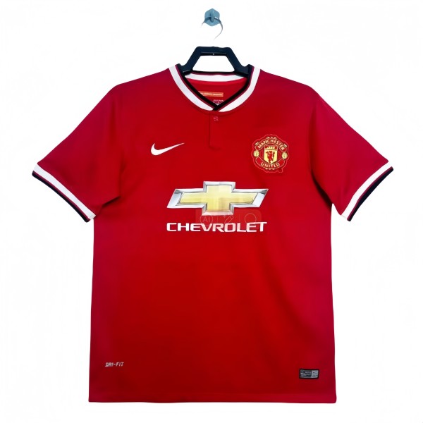 2014-15 Mens Manchester United  Retro Home red soccer Jersey