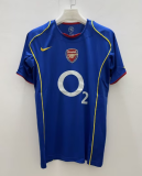 2004-05 Retro Mens Arsenal  Away blue soccer Jersey