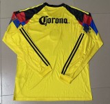 2025-26 Men's Club America home yellow   Long Sleeve soccer Jersey
