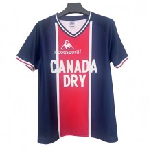 Mens Retro psg  Home blue soccer Jersey  1974