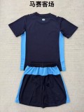 2025-26 Mens Marseille away black Training Short Suit