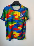 2025-26 Mens Brazil  Camouflage blue  soccer jersey