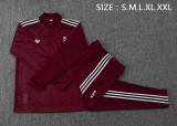 2025-26 Mens Arsenal Red Retro Edition  half pull Training suit