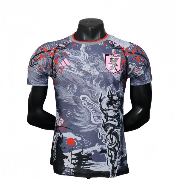 2025-26 Mens Japan Special Edition grey  Player Version Soccer Jersey